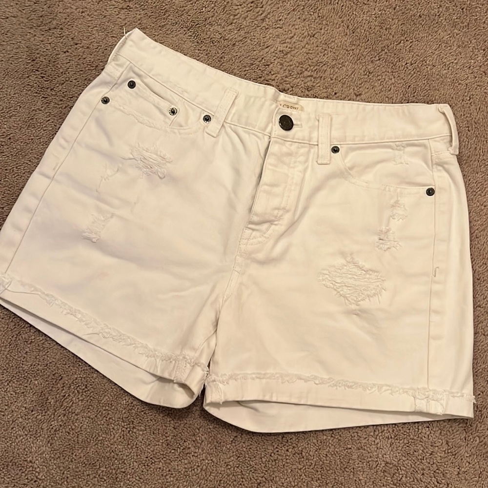 White J. Crew shorts